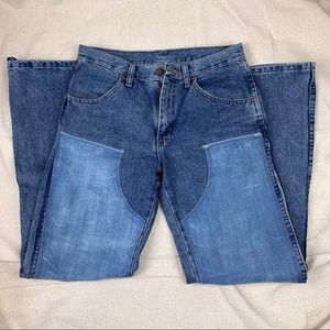 RE-WORKED Rustler Jeans Double Knee